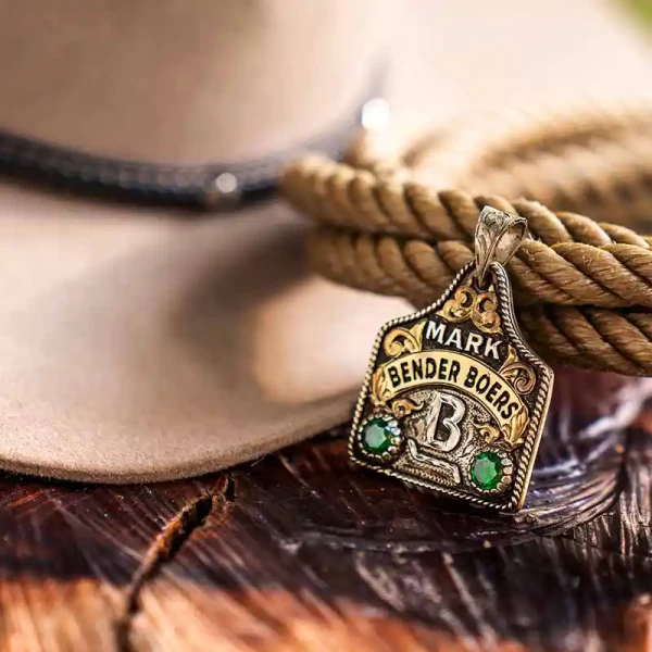 Tux Classic Cow Tag Necklace